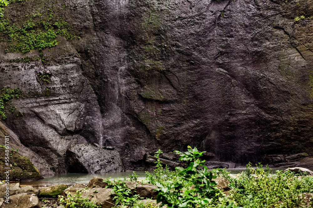 Sault, Errard, Dennery Waterfall at Saint Lucia island Caribbean	
