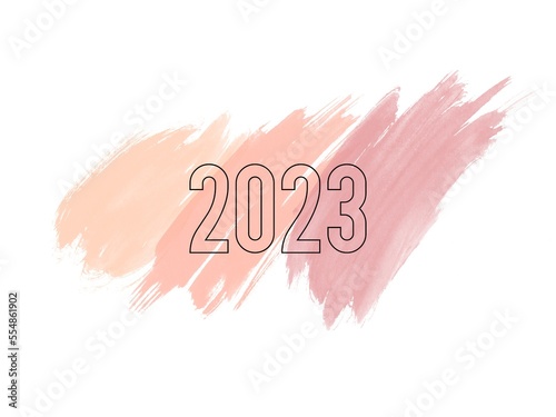 2023 Happy New Year text design, logo lettering numbers, Holiday greeting card design.