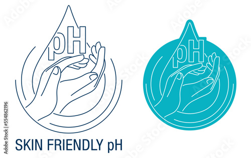 Skin Friendly pH balanced emblem for cream or gel