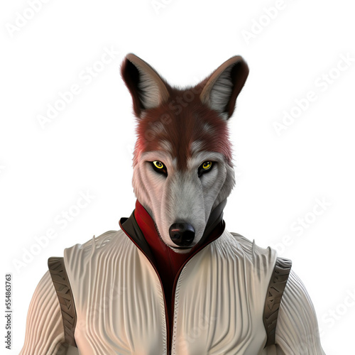 Portrait of a Arctic Wolf w...