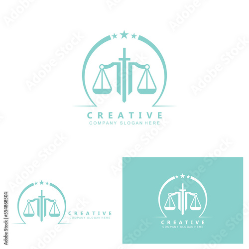 Law Logo, Scales Justice Vector, Design For Pawnshop Brands, Law, Attorney, Financial Institutions