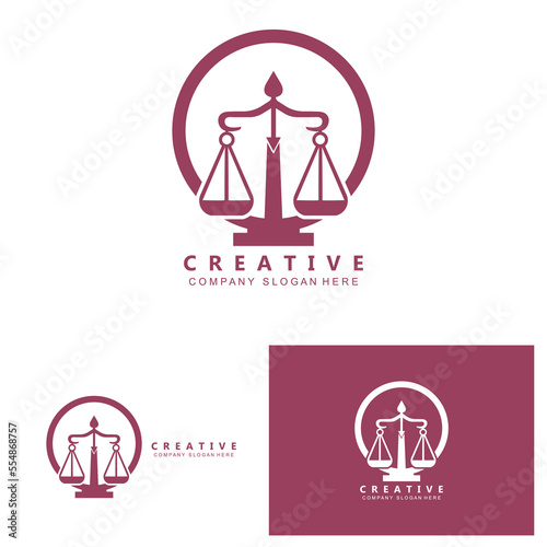 Law Logo, Scales Justice Vector, Design For Pawnshop Brands, Law, Attorney, Financial Institutions