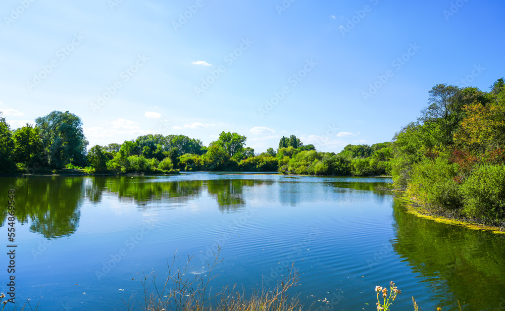 Landscape at the Koldinger Seen in the southern Leineaue. Nature reserve near Laatzen. Nature with lakes and green vegetation.
Landscape at the Koldinger Seen in the southern Leineaue. Nature reserve near Laatzen. Nature with lakes and green vegetation.