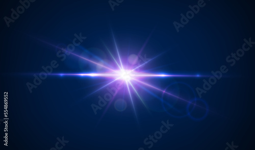 Abstract prism light reflection, effect fire blast. Vector illustration of bright sparkles, sparkling light effect, bright flash with colorful twinkle. Shining abstract background, cosmic star