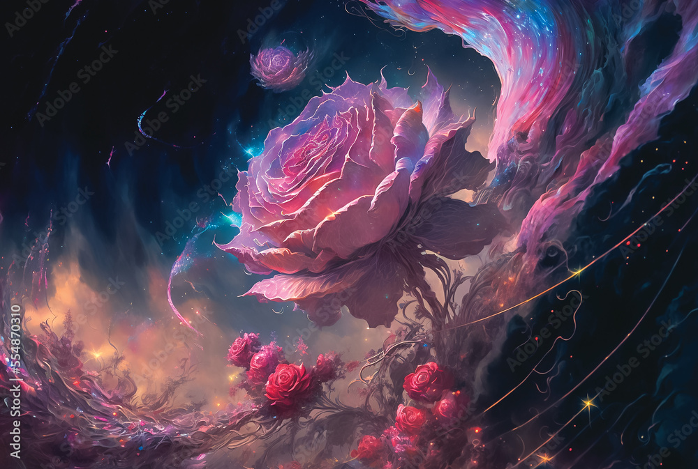 Galaxy flower on sale