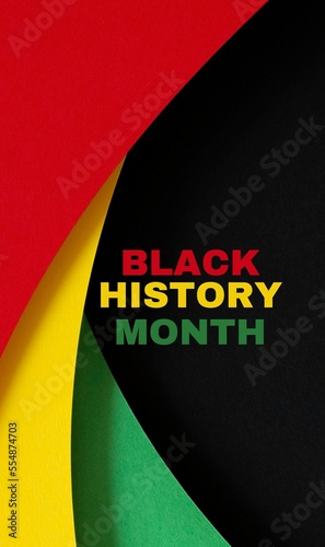 Black History Month illustration. poster, bannerr photo