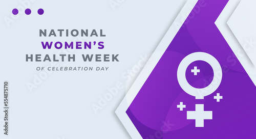 Happy National Women's Health Week Celebration Vector Design Illustration for Background, Poster, Banner, Advertising, Greeting Card