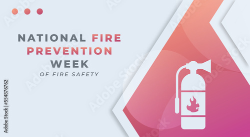 Happy National Fire Prevention Week Celebration Vector Design Illustration for Background, Poster, Banner, Advertising, Greeting Card