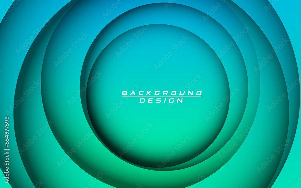Fototapeta premium Abstract circle papercut gradient background
