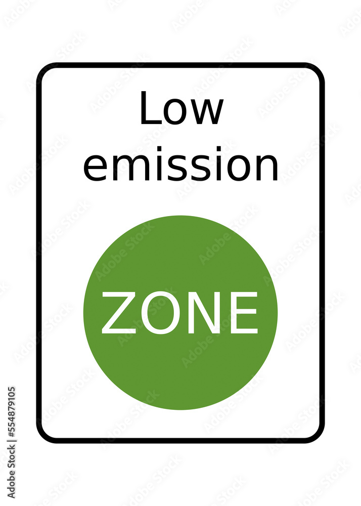 Low emission zone symbol icon Stock Illustration Adobe Stock