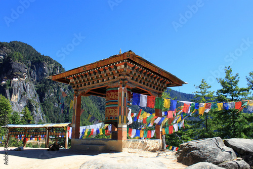 Prayer flags on the mountains of Bhutan