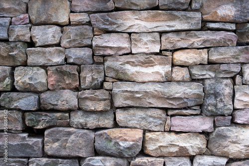 Dry stacked stone wall in great condtion.