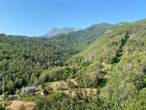 landscape in the mountains corse