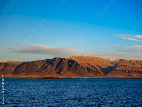 Sunset Over Esjan Mountain