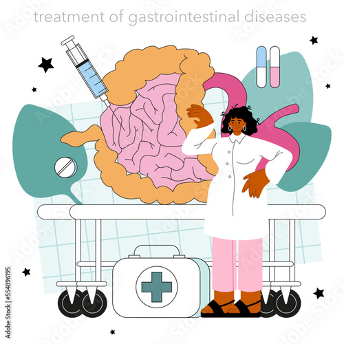 Gastroenterology doctor. Colon and stomach desease treatment.