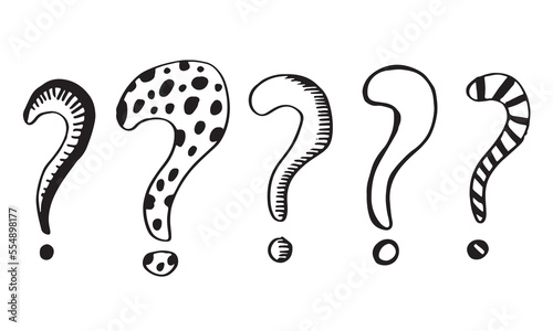 Image of question mark icon on white background.
