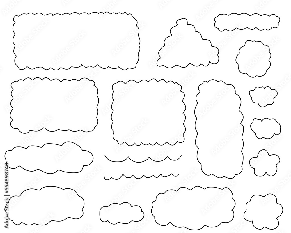 Fototapeta premium curved frame decorative vector element