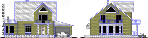 VECTOR DESIGN a magnificent villa like Colourful palace.