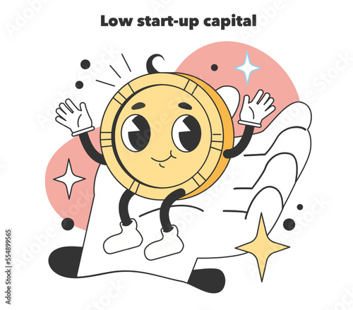 Low start-up capital as a positive aspects about starting and developing