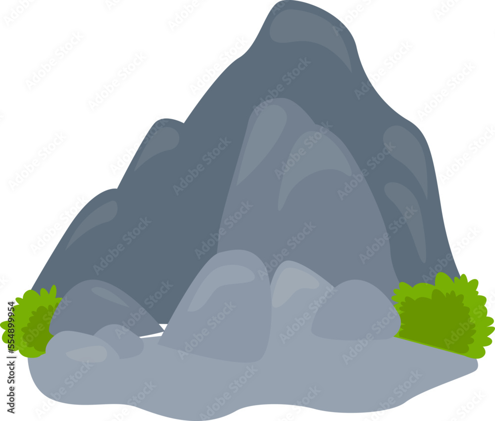 Mountains flat icon High rock Stones Tropical landscape Mountains flat icon High rock Stones Tropical landscape