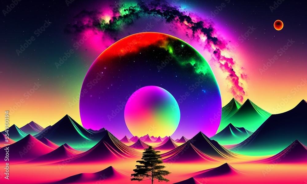 Naklejka premium Potal of Ethernity wallpapers. Generative AI.