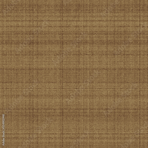 Burlap woven cloth seamless cottagecore country pattern. Old tissue marl surface for wallpaper. Coarse flax fiber print background. 