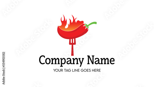 Mexican Chile with Fire Logo