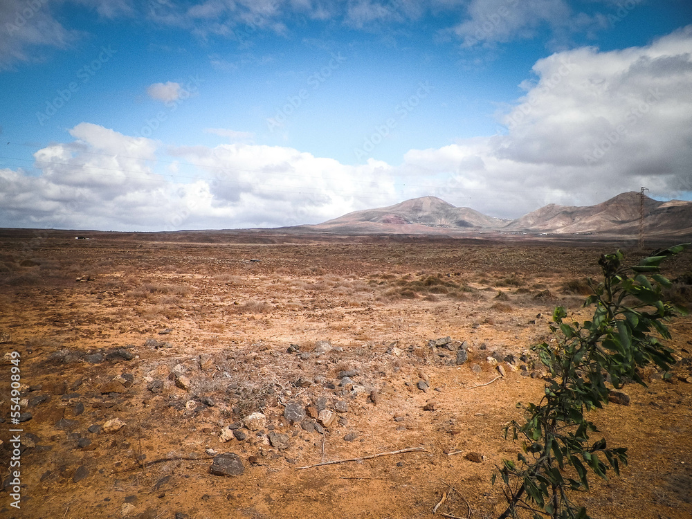 Desert on Lanzarote Island.