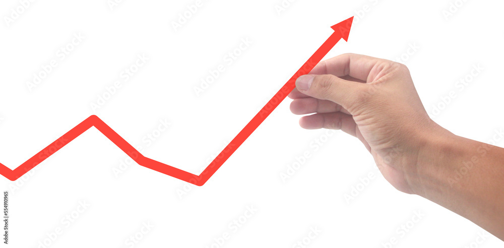 Hand touching graphs of financial indicator and analysis chart Hand touching graphs of financial indicator and analysis chart