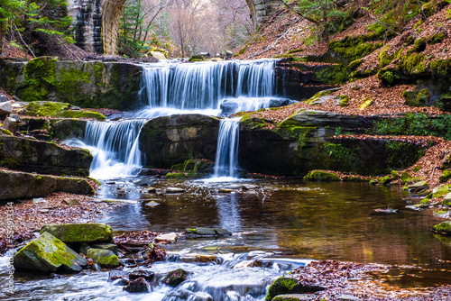 Sitovski waterfall in fall near Plovdiv in Bulgaria