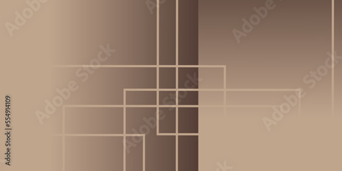 Pastel light brown abstract background combined with modern geometric object and simple gradient.