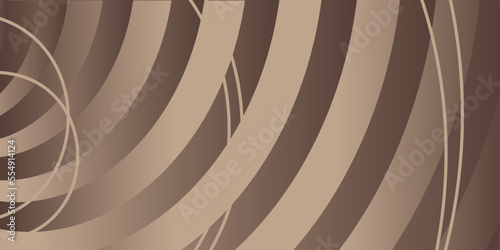 Pastel light brown abstract background combined with modern geometric object and simple gradient.