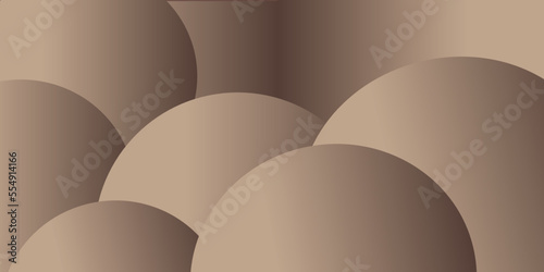 Pastel light brown abstract background combined with modern geometric object and simple gradient.