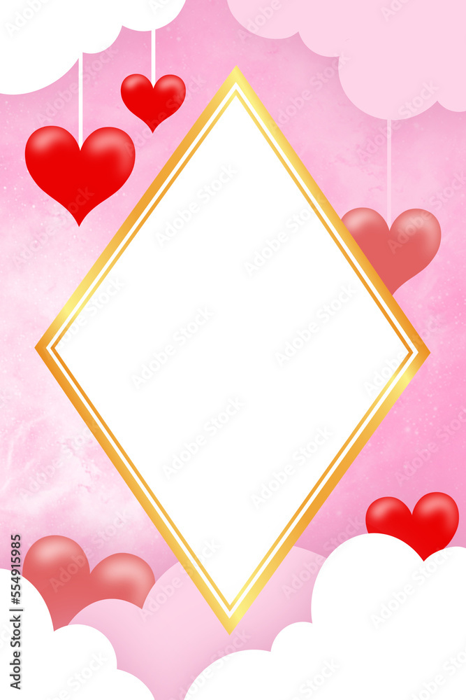 Valentine Frame Heart Background