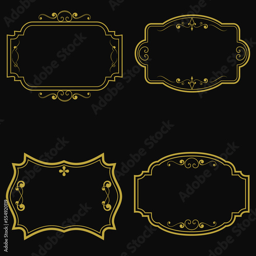 design vector floral ornament frame pack