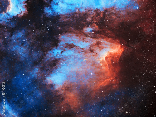 Fototapeta Naklejka Na Ścianę i Meble -  Colorful Hydrogen And Oxygen Rich Nebula