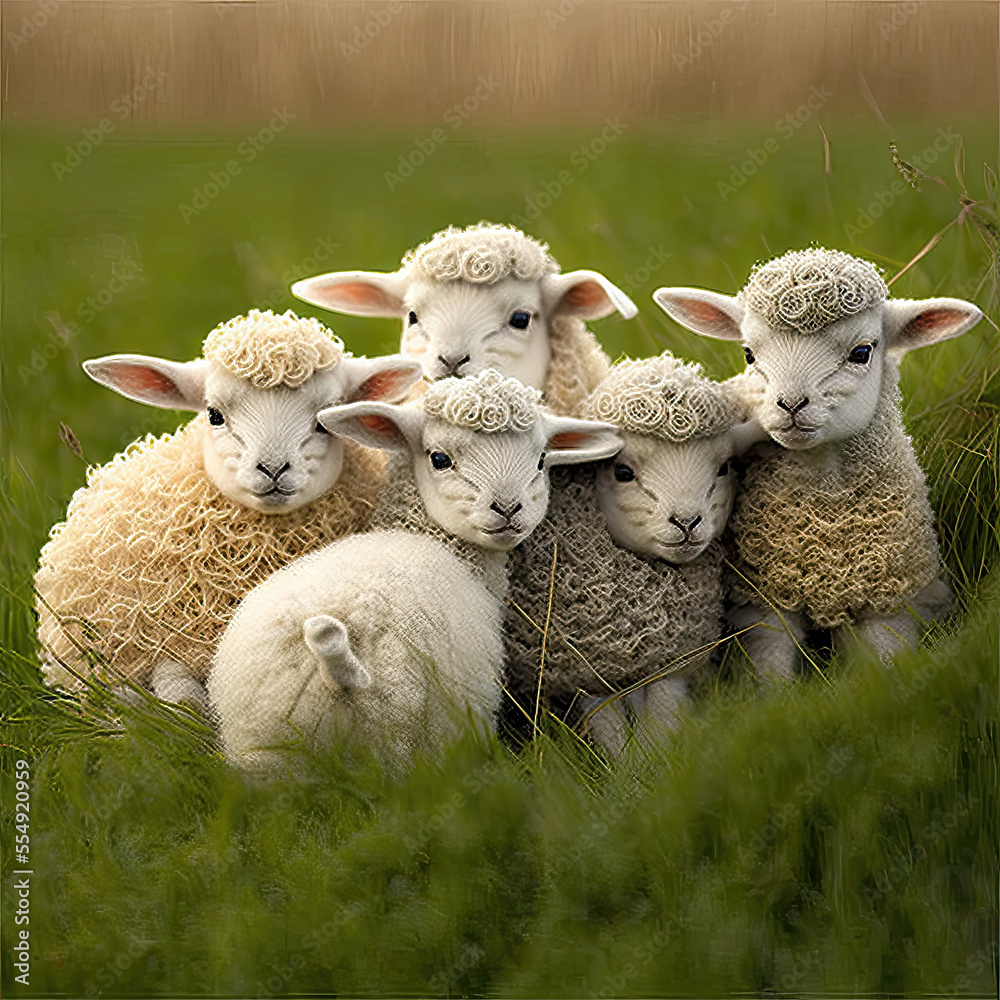 Obraz premium Lambs and Co