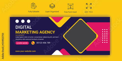 Digital marketing  social media Facebook Banner
