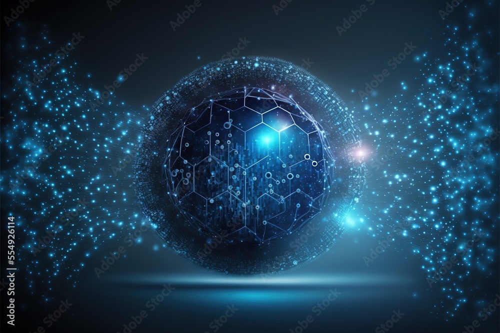 Obraz premium cybersecurity Data protection shield against hacking attacks Generative AI