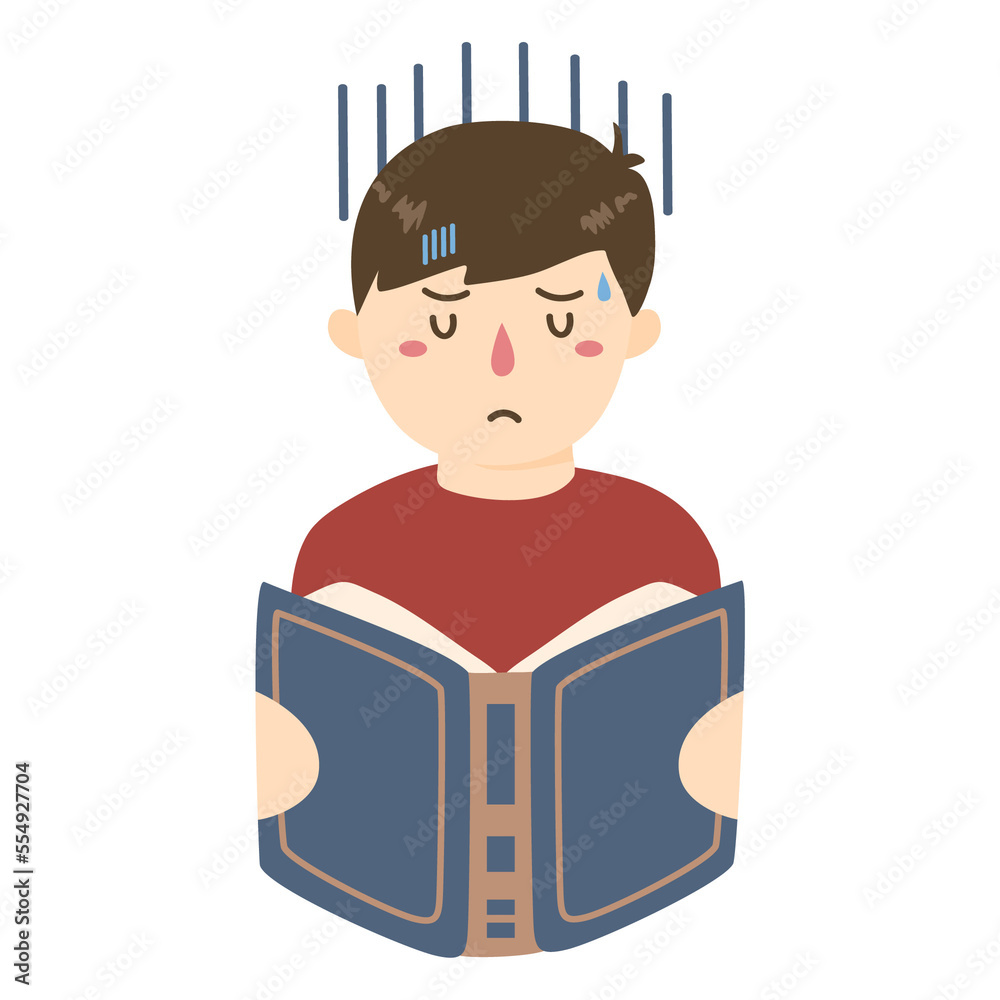 stressed of learning while reading a book stressed of learning while reading a book