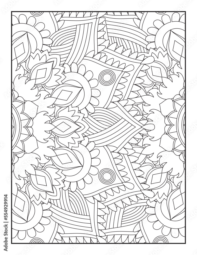 Flower Mandala Coloring Page ,Floral Coloring Pages, Coloring Pages