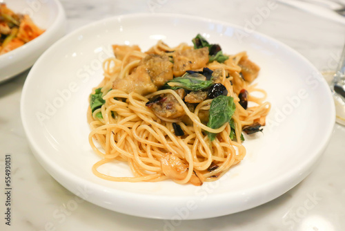fish pasta or fish spaghetti ,pasta or spicy pasta