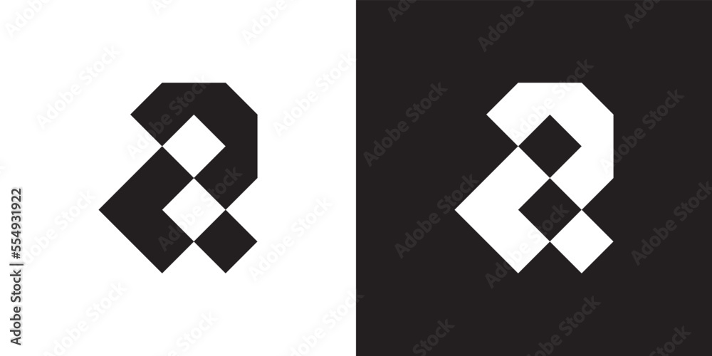 Minimal CR logo. Icon of a RC letter on a luxury background. Logo idea ...