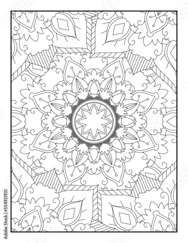 Flower Mandala Coloring Page  Floral Coloring Pages  Coloring Pages