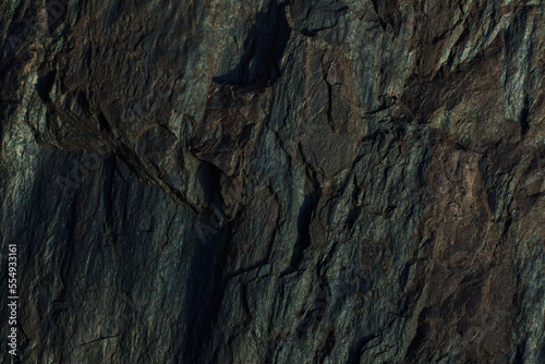 The texture of stone in a mining quarry. The natural appearance of stone extracted from the ground