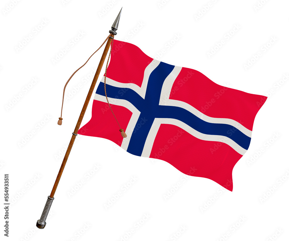 National flag  of Norway. Background  with flag  of Norway