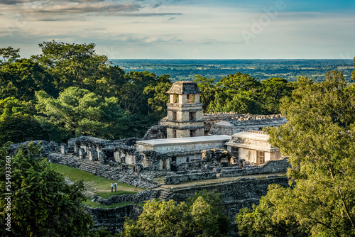 Temple of the Count ruins of the Maya city of Palenque; Chiapas, Mexico photo