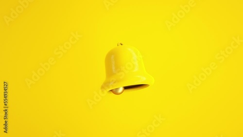 3D animation of notification bell 