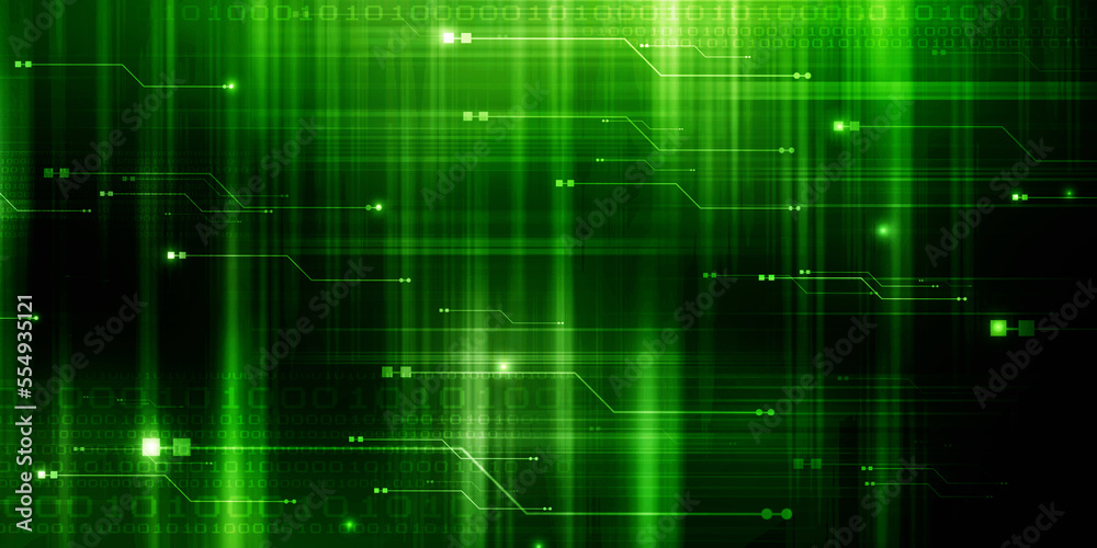 2d illustration Abstract futuristic electronic circuit technology background 2d illustration Abstract futuristic electronic circuit technology background