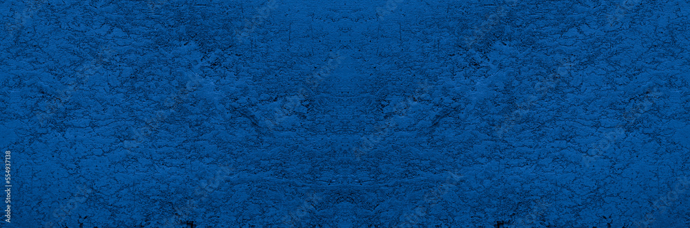 Old wall pattern texture cement blue dark abstract blue color design are light with black gradient background. Old wall pattern texture cement blue dark abstract blue color design are light with black gradient background.